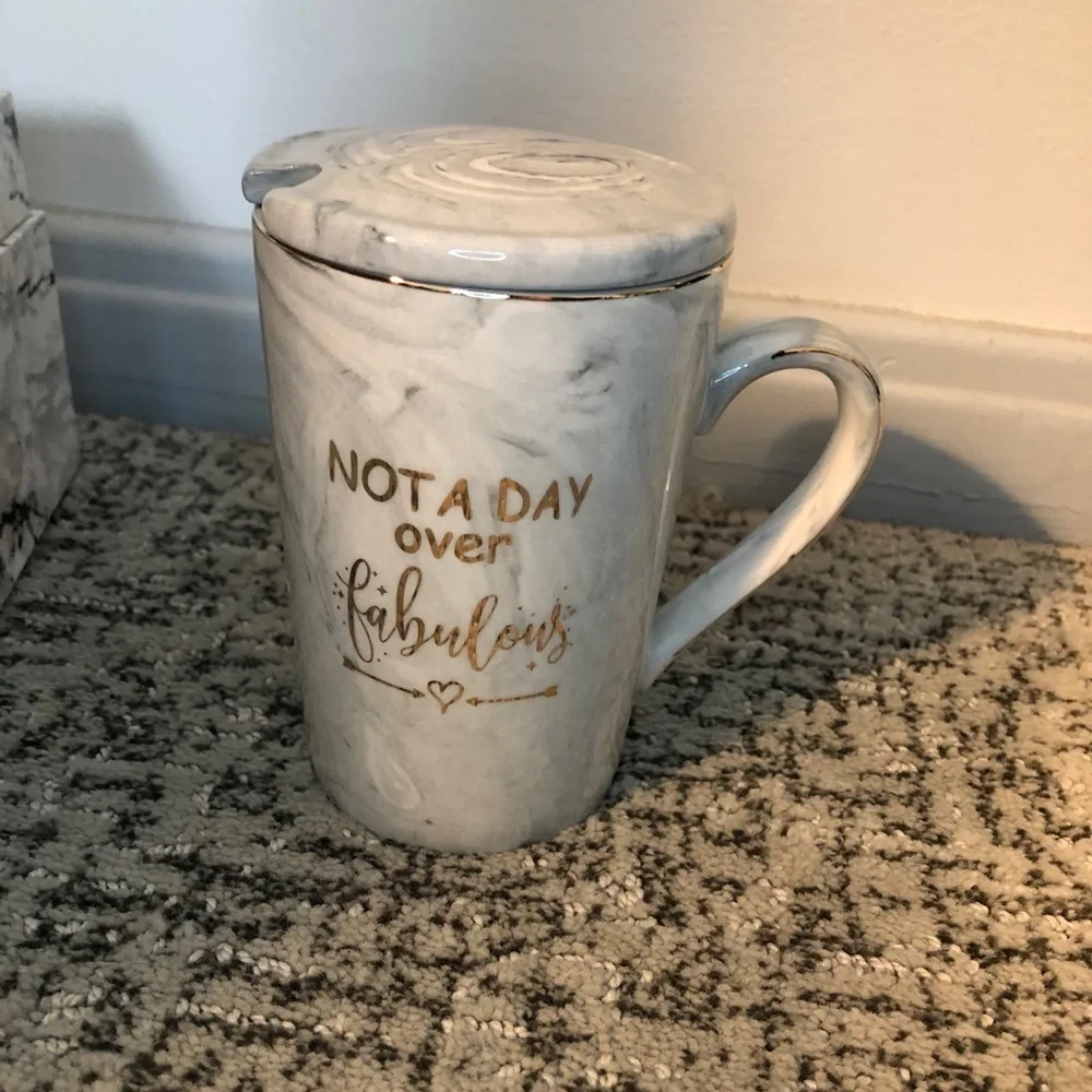 “Not A Day Over Fabulous” Mug, Coaster & Spoon Set